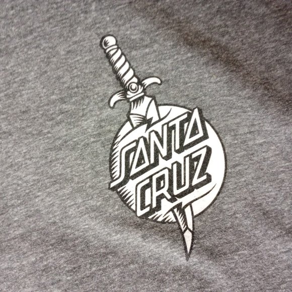 ---Santa Cruz “The Original” Screaming Hand grey T-shirt sz MEDIUM - Picture 2 of 6